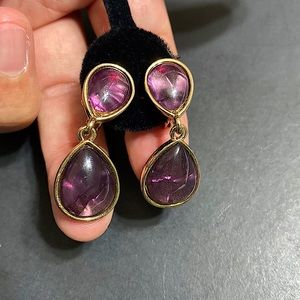 🖤JJG💕Purple clip earrings